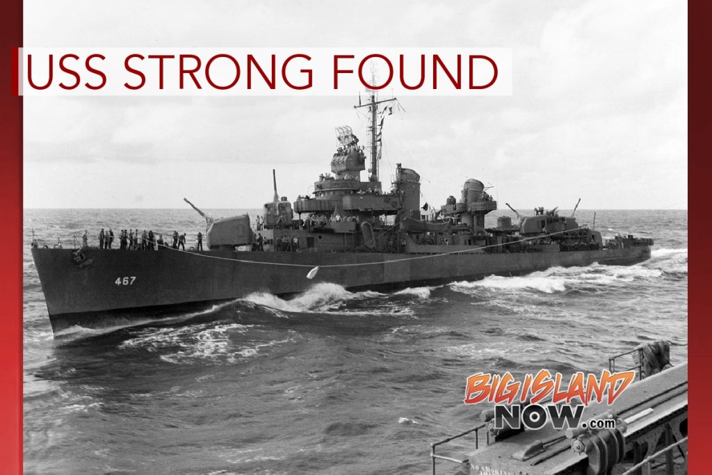 Wreckage of WWII Destroyer USS Strong Discovered in Solomon Sea | Big Island Now