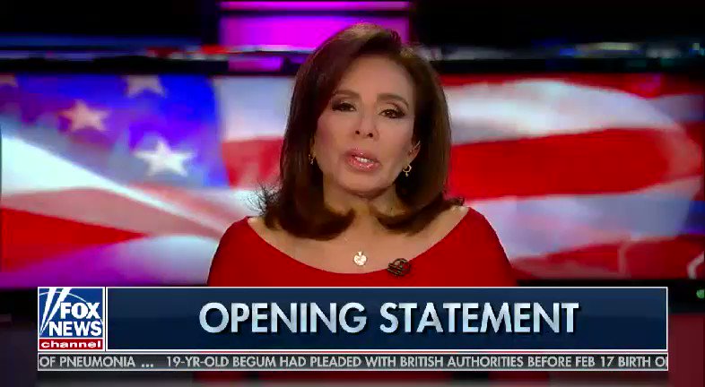 Jeanine Pirro on Twitter: "President Trump was right when he said the democrat party is now the anti-Israel party. Don’t forget Nancy, history has proven over and over when you appease to anti-Semitic sentiment, the worst happens. #OpeningStatement… https://t.co/lZGsutcNvB"
