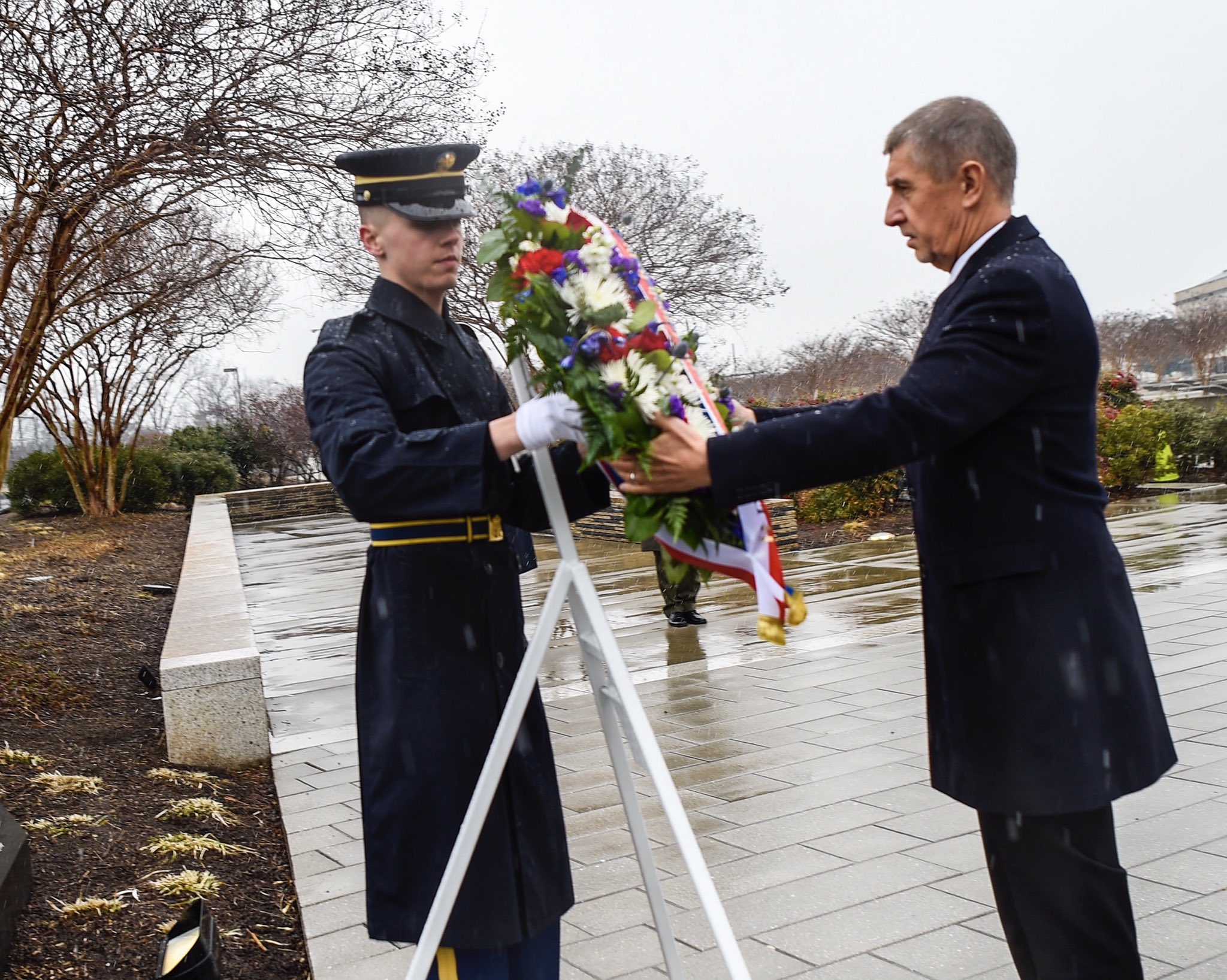 Acting SecDef Pat Shanahan on Twitter: "Honored to join Czech Prime Minister Andrej Babis for a wreath-laying ceremony at the Pentagon 9/11 memorial today & share this moment with a dedicated ally. Together we will work for peace, security and prosperity through close cooperation and a strong defense relationship.… https://t.co/zXMQLNTkSi"