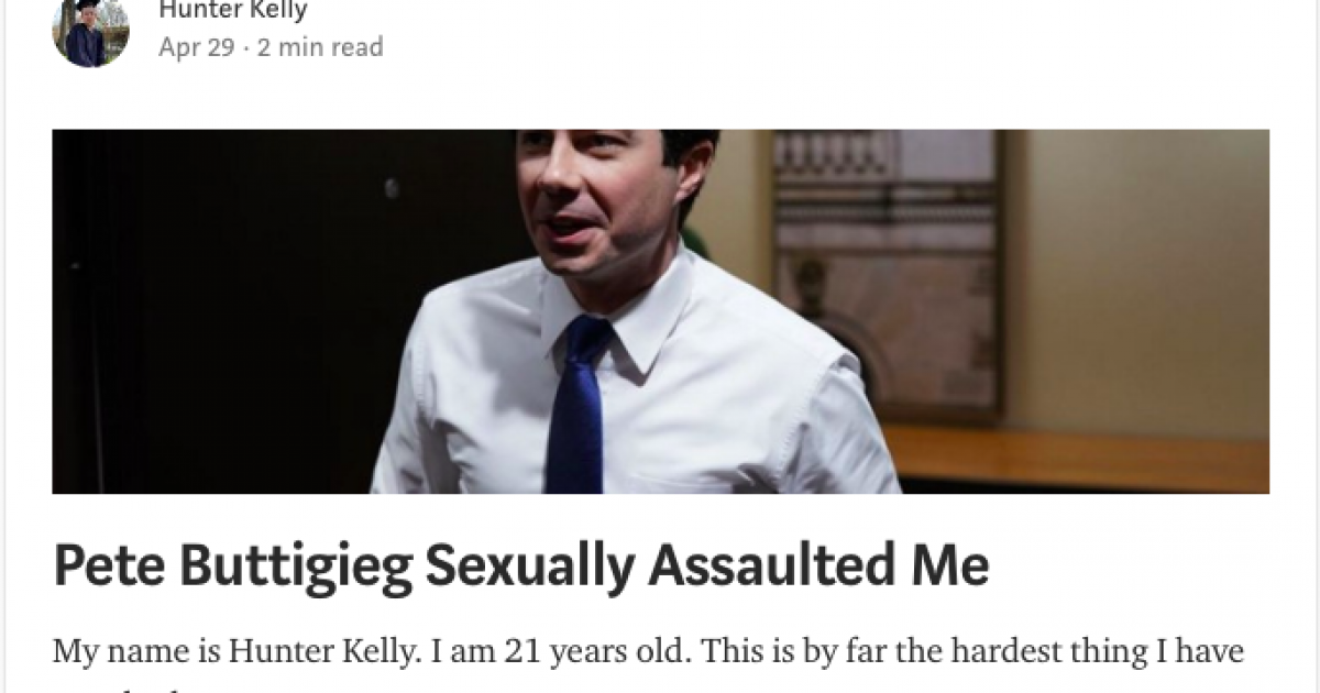 BREAKING: Media Darling Buttigieg Accused of Sexual Assault - Big League Politics