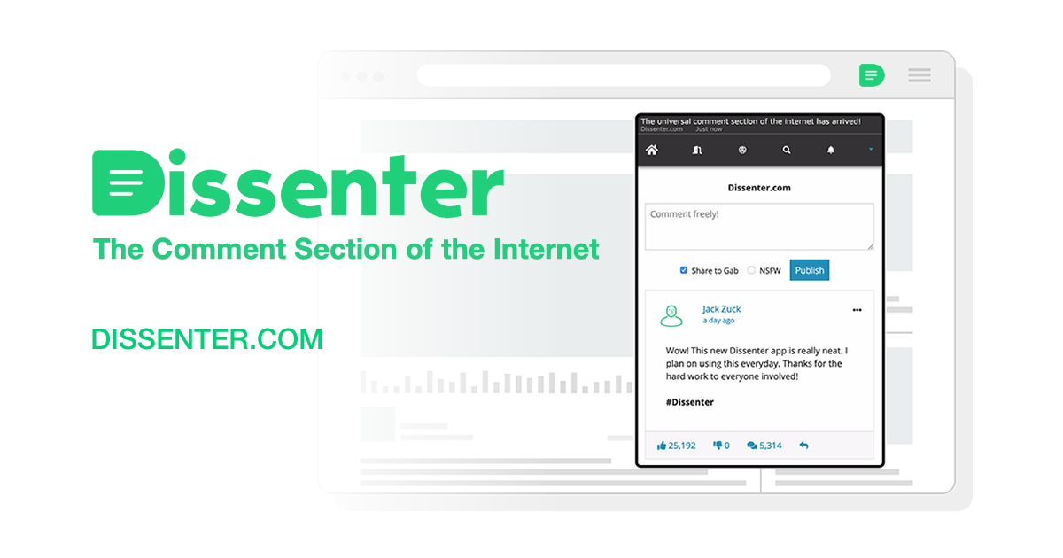 Dissenter | The Comment Section of the Internet