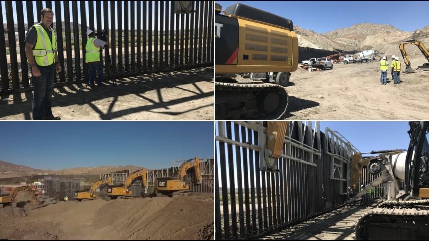 We Build The Wall group builds border barrier on private land in Sunland Park - KVIA