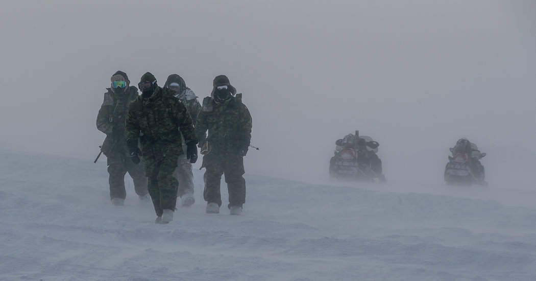 Military Drills in Arctic Aim to Counter Russia, but the First Mission Is to Battle the Cold - The New York Times