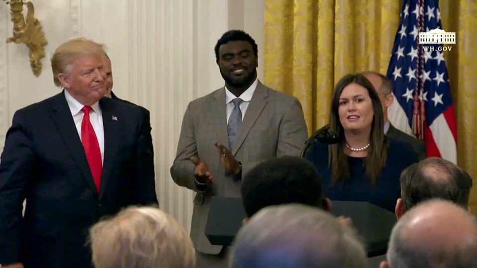 The White House on Twitter: "Thank you, @PressSec!… "