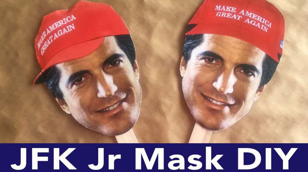 JFK Jr Mask on Abel Danger + Do-It-Yourself Mask Tutorial (download and print)