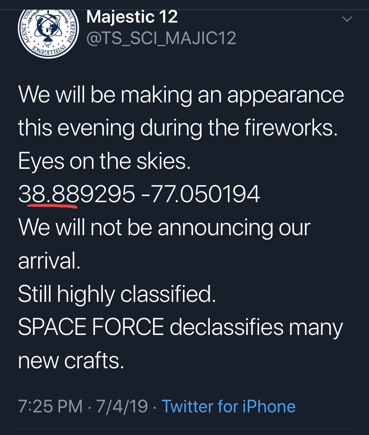 Anjill?? on Twitter: "Somewhere around #39 in this thread ??‍♀️   Anywho! Check out the Triple 8’s in these coordinates by @TS_SCI_MAJIC12!!!! #888 ?? What will it mean? Is it connected to my 888 decodes? Time will tell! ????? #HappyFourthOfJuly2019 #4thofJuly ??https://t.co/JBrSshjz3G… https://t.co/RSmaofZ1qS"