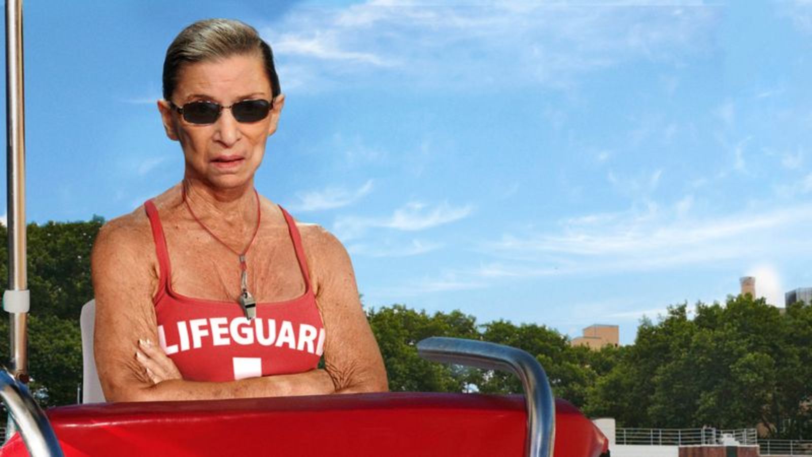 Ruth Bader Ginsburg Returns To Off-Season Lifeguarding Job