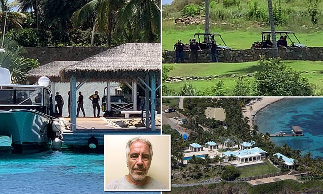 A dozen FBI agents raid Jeffrey Epstein's 'Pedophile Island' | Daily Mail Online