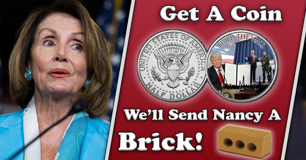 Send Pelosi A Brick & Get A Coin!
