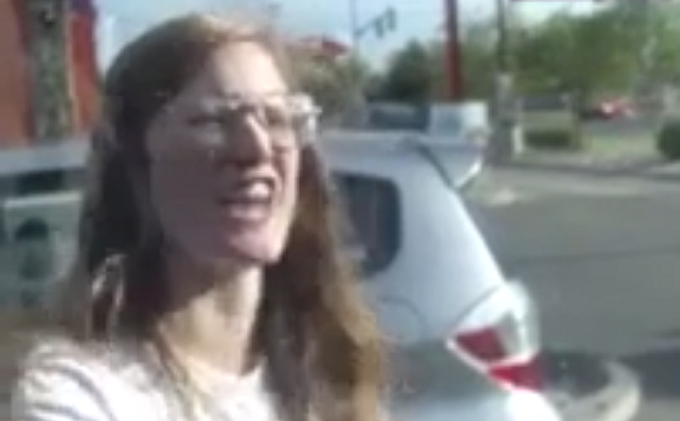 LIBERAL MELTDOWN! Woman Goes Insane – Pulls Knife on Trump Supporters and Stabs Truck (Video) - WiseYoungMan.com