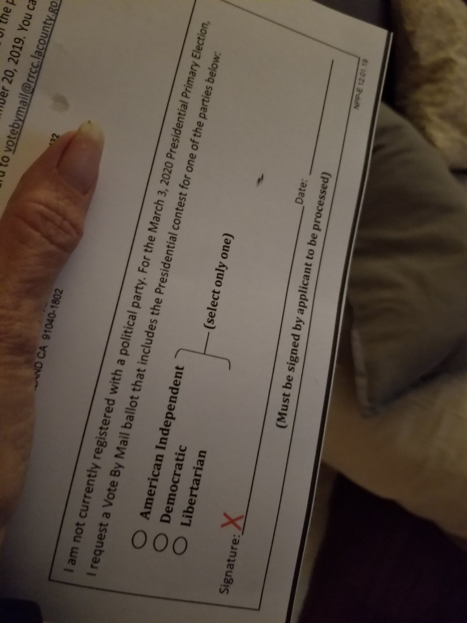 NS ?? on Twitter: "Ok, this is Nuts. I rec'd this in the mail. Note on the OUTSIDE, that there is NO choice to pick Republican...but open it up and oh look, there it is. This is corrupt Calif govt @TomFitton… https://t.co/raiEkZr9MQ"