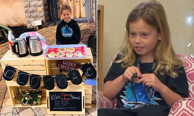 Girl, 5, sells cookies to pay more than 120 classmates' lunch balances | Daily Mail Online