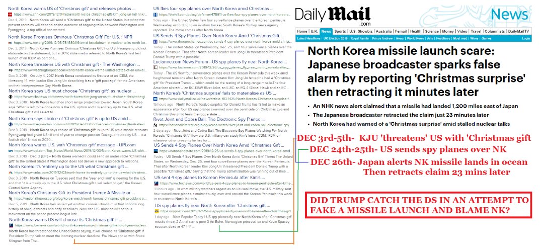 ENoCH on Twitter: "DID TRUMP CATCH THE DS IN AN ATTEMPT TO FAKE A MISSILE LAUNCH AND BLAME NK?#QANON… "