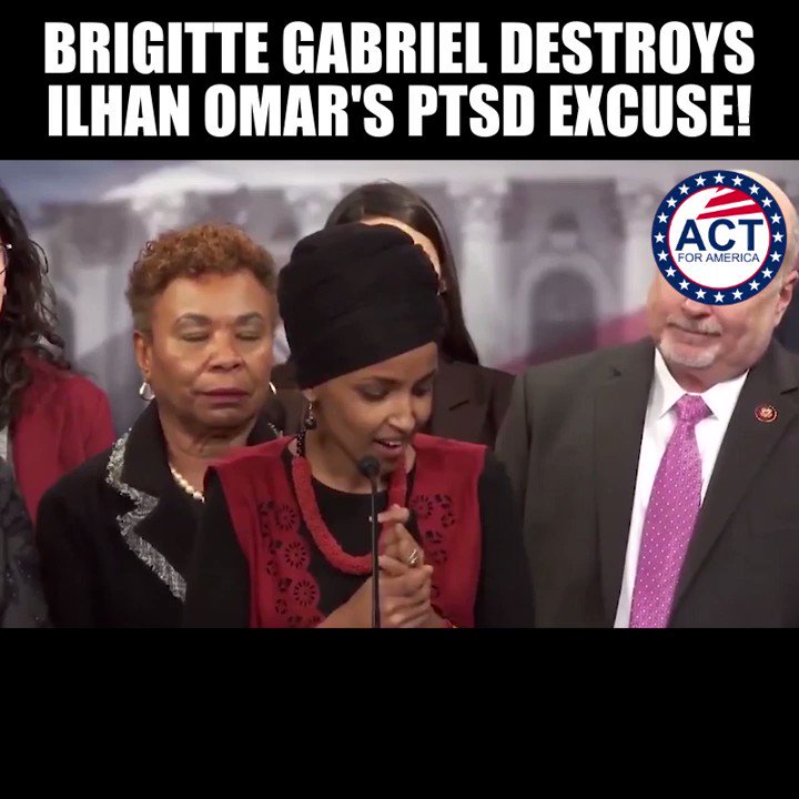 ACT for America on Twitter: "WATCH: Brigitte Gabriel DESTROYS Ilhan Omar’s PTSD Comments! https://t.co/bgRjKtzwQX"