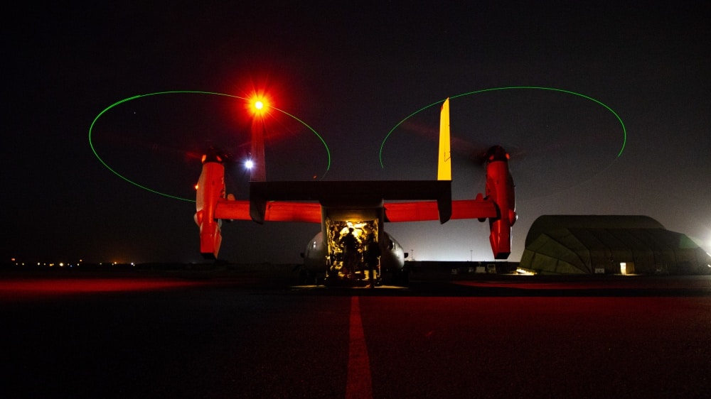 VIDEOS: Ospreys carrying 100 Marines land at US Embassy in Iraq