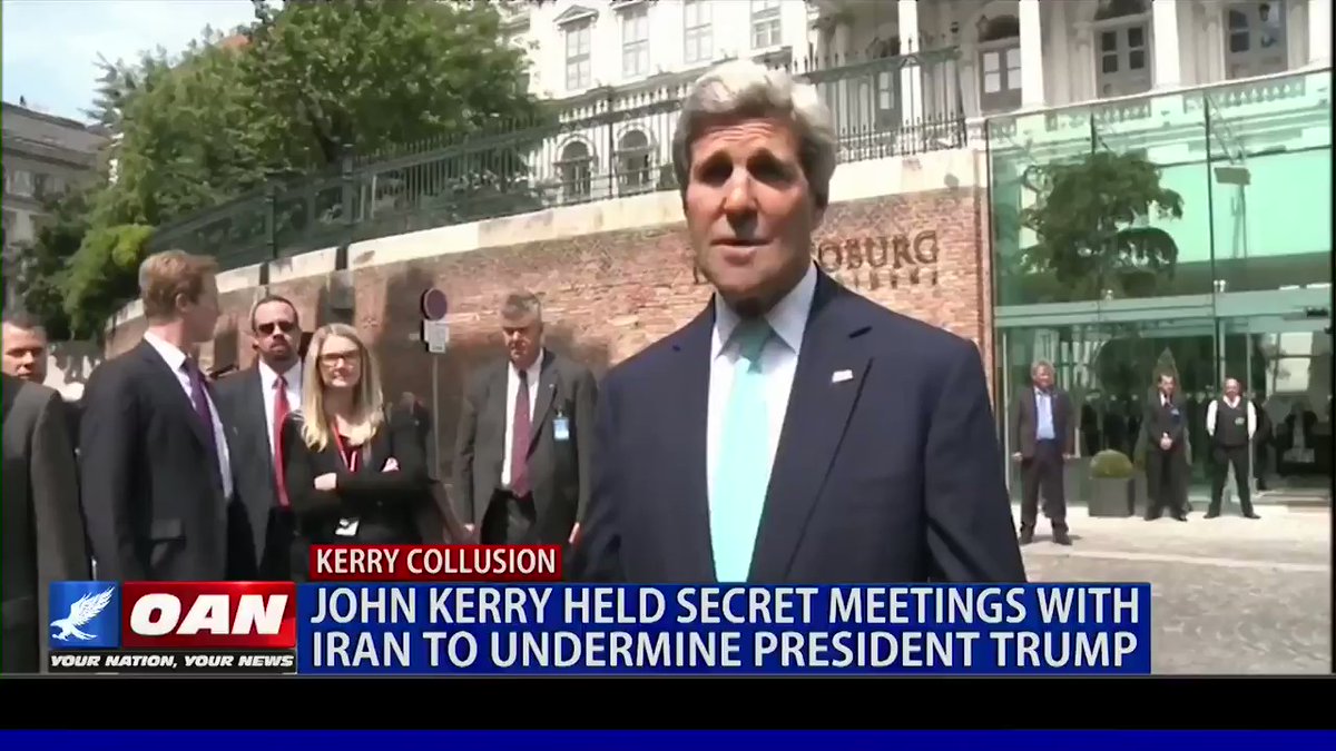 Lady De’Plorable⭐⭐⭐TEXT TRUMP to 88022 on Twitter: "Remember THIS #JohnKerry held secret meetings with Iran to undermine President Trump#LoganAct ? #Treason ? *IF* and WHEN  will ppl be held accountable? #KerryCollusion ? https://t.co/qnEpfkklhVDoes he & #Obama have ANYTHING to do w/what’s currently unfolding w/Iran?"