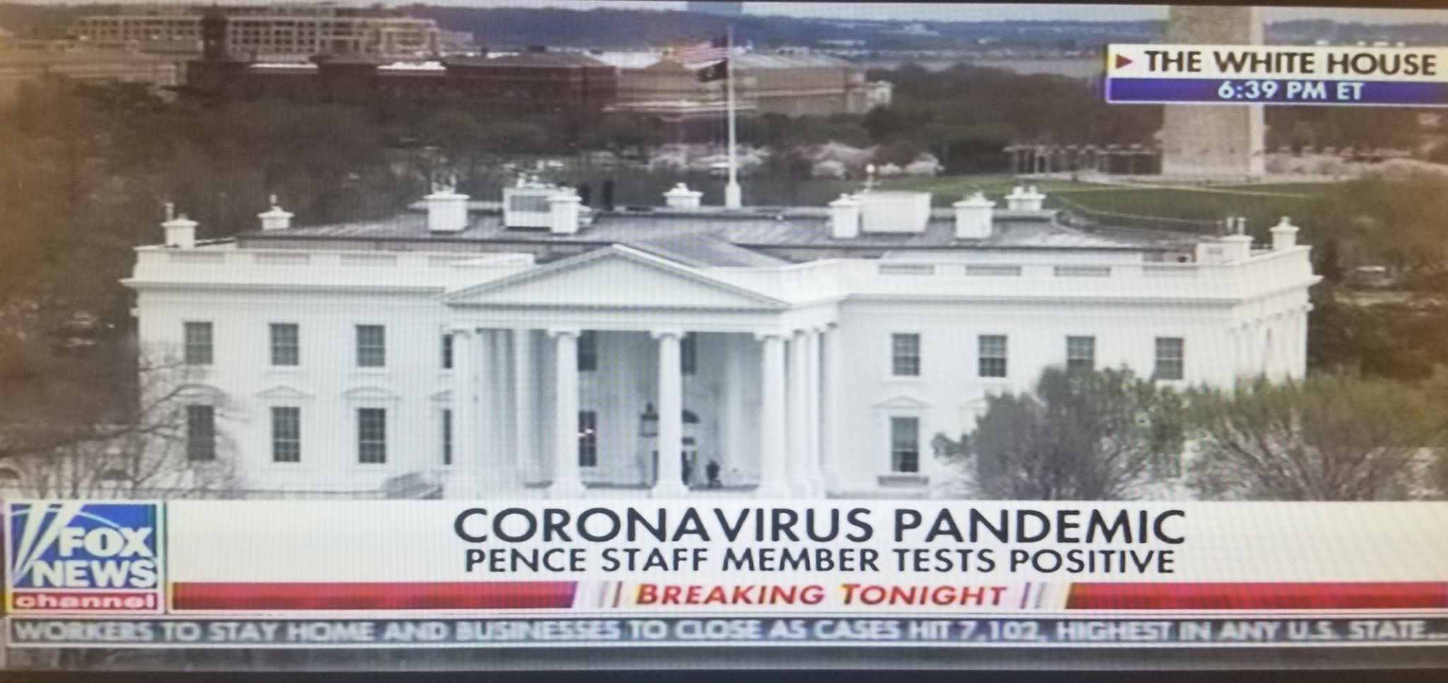 Lisa Mei Crowley ? on Twitter: "Fox News just reported a member of @VP's staff has tested positive for Coronavirus.… "