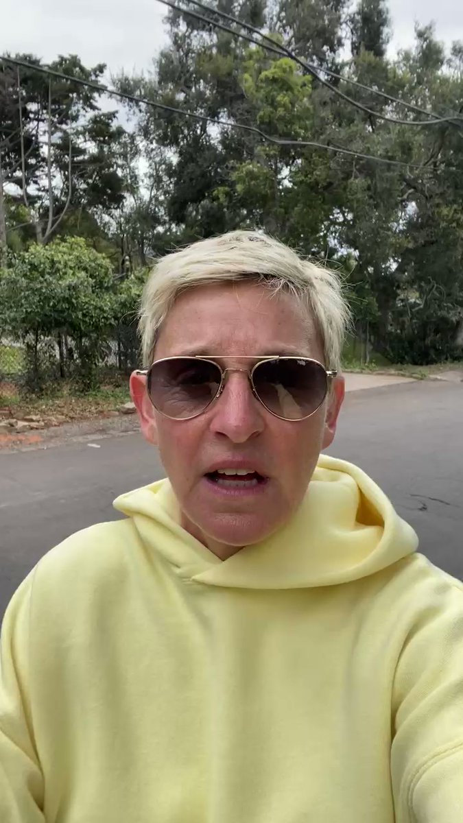 Ellen DeGeneres on Twitter: "This was my show staff’s planned spring break week. I’ve asked them all to continue to stay home, and disconnect for a week. I wish I hadn’t. I miss them. But I’ll be posting lots more next week when they’re back. Until then, enjoy today’s Safer-at-Home Spring Break 2020. Day 1.… https://t.co/Wcc5U0X4Yo"