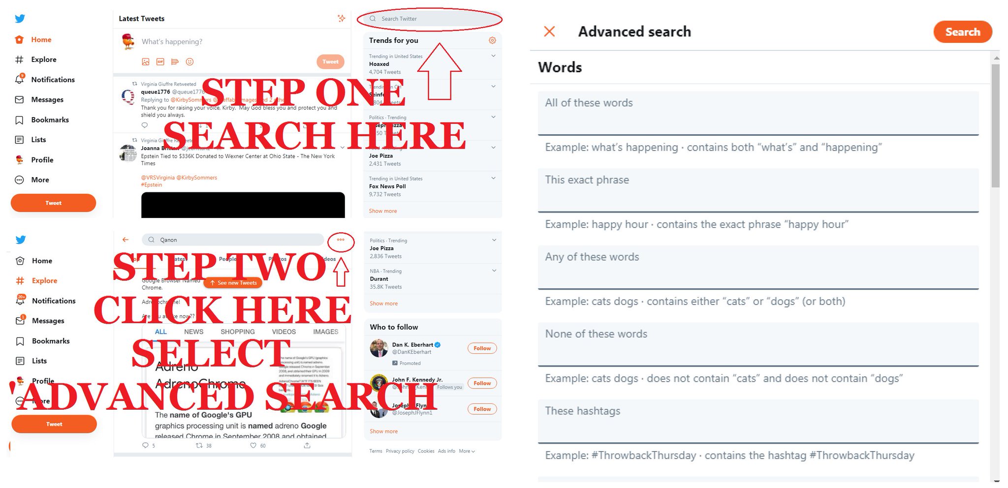 ENoCH on Twitter: "Not everyone knows about this Twitter feature, 'Advanced Search'It can make digging so much easier and effective.Here, give it a try!Have fun digging!… https://t.co/13UPfGrNOW"