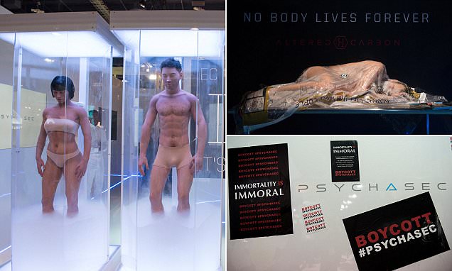 Netflix organises Altered Carbon marketing stunt at CES | Daily Mail Online