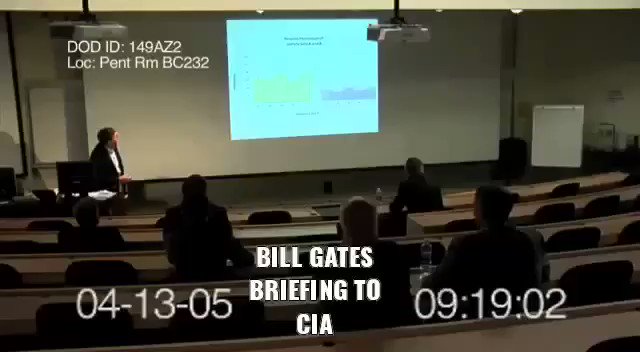 Nathan Pat-KEK Hale auf Twitter: "OMG!!!! Bill Gates briefing the CIA on a “respiratory virus” that can turn off the “religious” gene inside of them!!!! PLEASE SHARE!!!!!… https://t.co/fMNWuvN6S8"