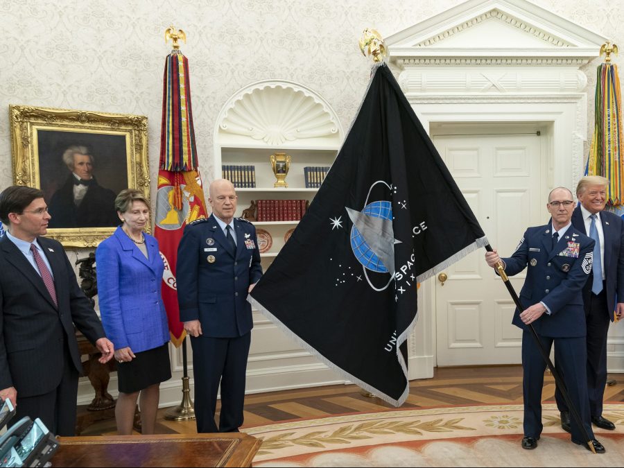 Space Force flag unveiled at the White House