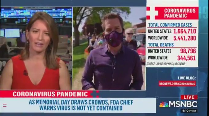 MSNBC Reporter Cal Perry's Coronavirus Mask Shaming of Passerby Backfires Live on Air (Video)