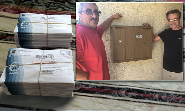 Questions of voter fraud after man finds 83 ballots shipped to single address | Daily Mail Online