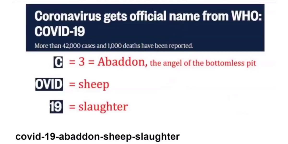 вєєиα ⚖︎ auf Twitter: "? COVID-19 ?#Biblical #TheGreatAwakening #Q #QAnon #FactsMatter #Vatican #coronavirus #NoCoincidences… "