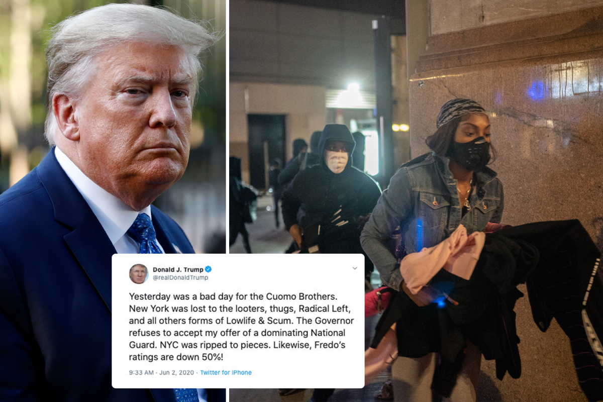 Trump says NYC has been ‘lost’ to ‘lowlife scum’ after looters ransack Macy’s – as curfew extended all week – The US Sun