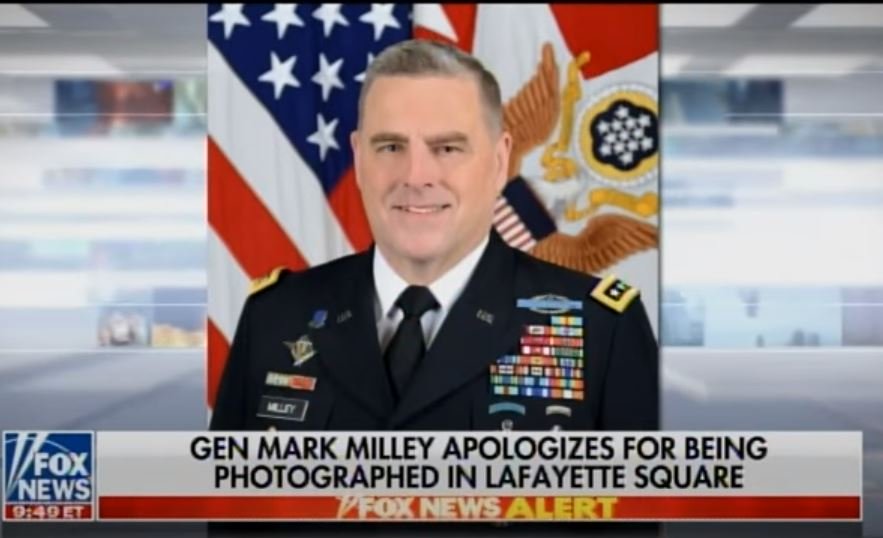 "I Should Never Have Been There" - Gen Mark Milley Stands with the Mob - Apologizes for Walking to Torched St. John's Church with President Trump (VIDEO)