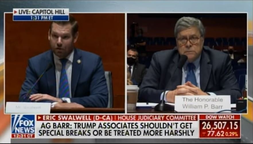 "Why Should I?" AG Bill Barr DESTROYS Trump-Hating Hack Eric Swalwell During House Testimony (VIDEO)