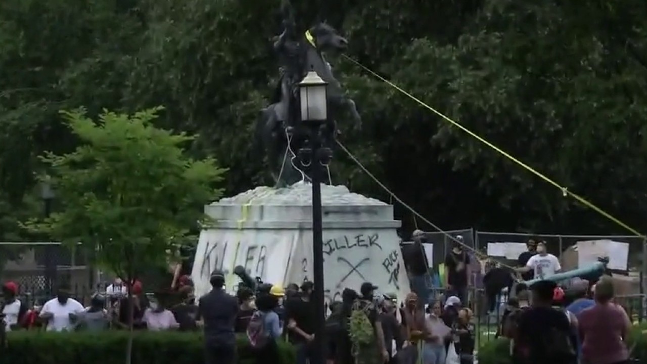 Feds arrest ‘ringleader’ in attack on Andrew Jackson statue by White House | Fox News