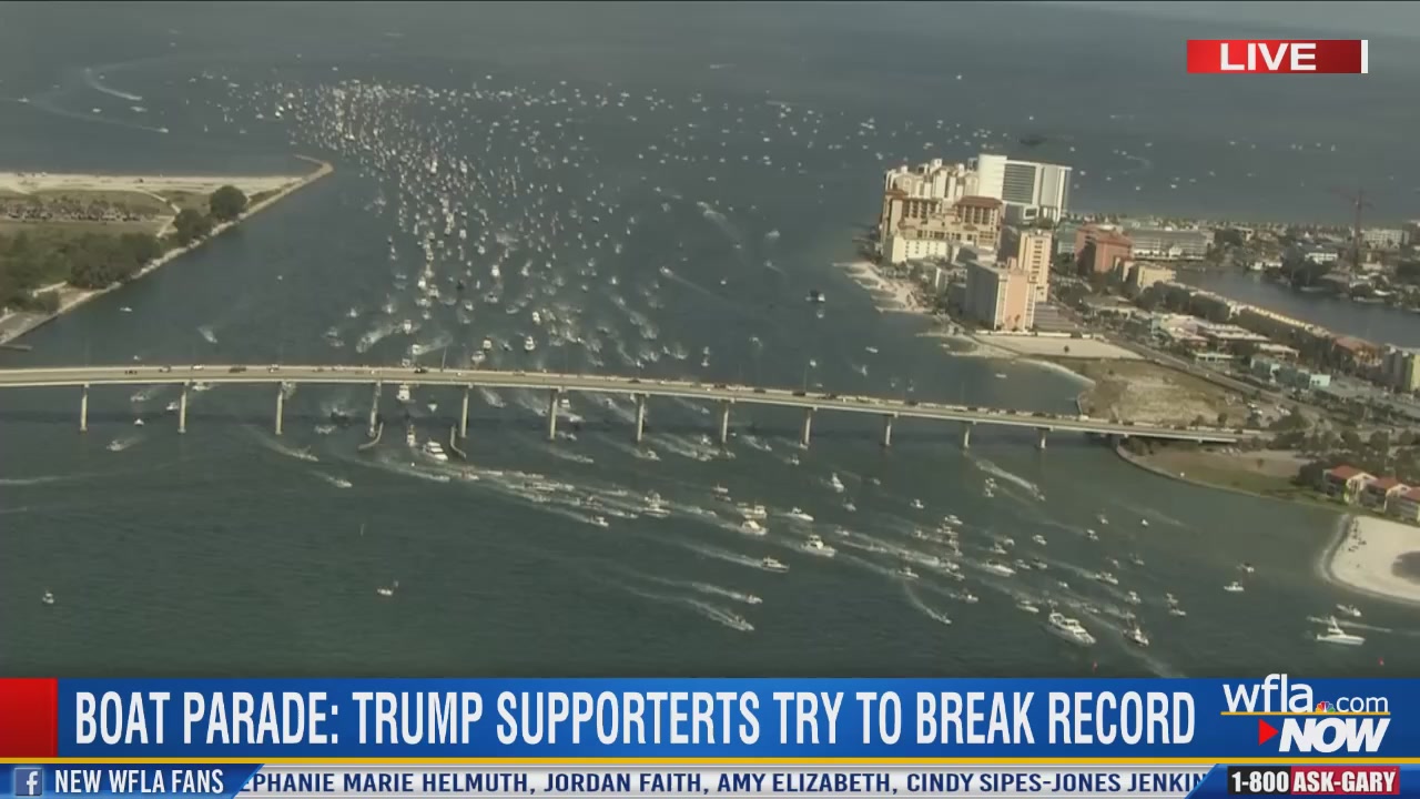 Wfla News: "Trump supporters attempt world record boat parade"
