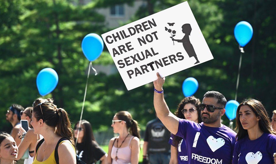 BREAKING: Protestors against child sex trafficking march in downtown Toronto | The Post Millennial