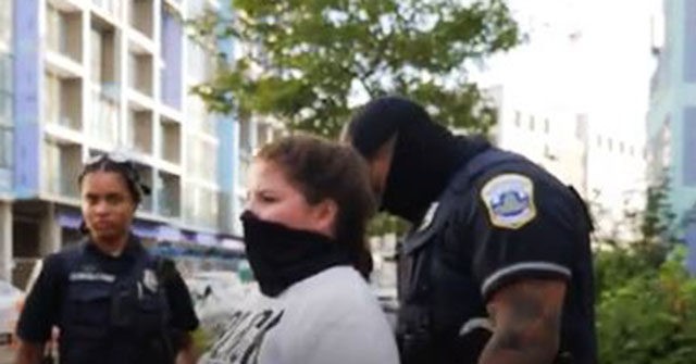 Watch: D.C. Police Arrest Pro-Lifers for Chalking but Ignore BLM Spray-Painter