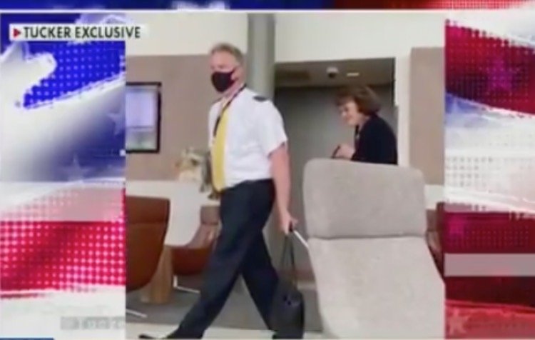 Photos of Democrat Senator Dianne Feinstein Maskless in DC Airport Emerge After She Called For Mandatory Airport Mask Mandate