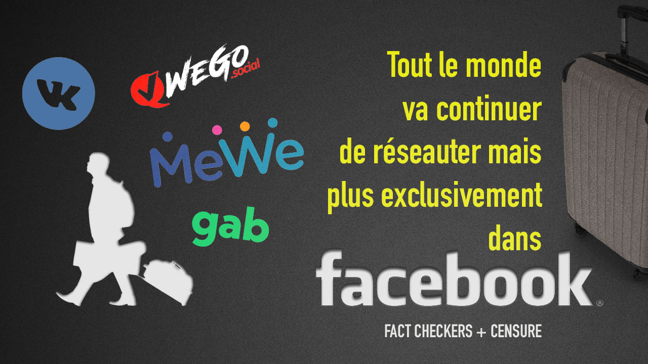 On se retrouve de plus en plus dans d'autres réseaux sociaux que Facebook