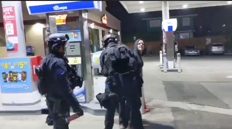 ANTIFA UNMASKED: Portland Police Tackle Antifa Black Bloc Militant and Yank Off Her Black Mask (VIDEO)