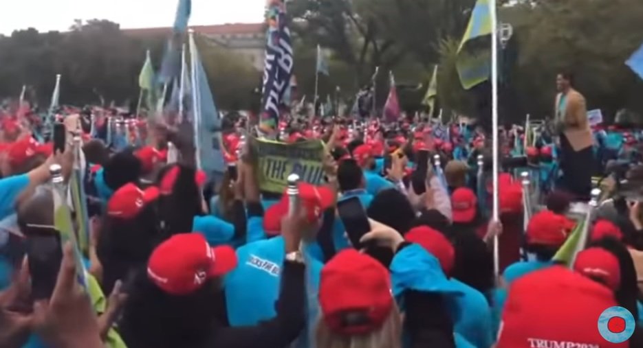 Thousands Gather in DC for Blue Lives Matter and Blexit and to Show Their Support for President Trump