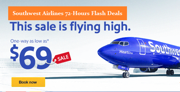 Southwest Airlines Reservations Online With 30% Discount