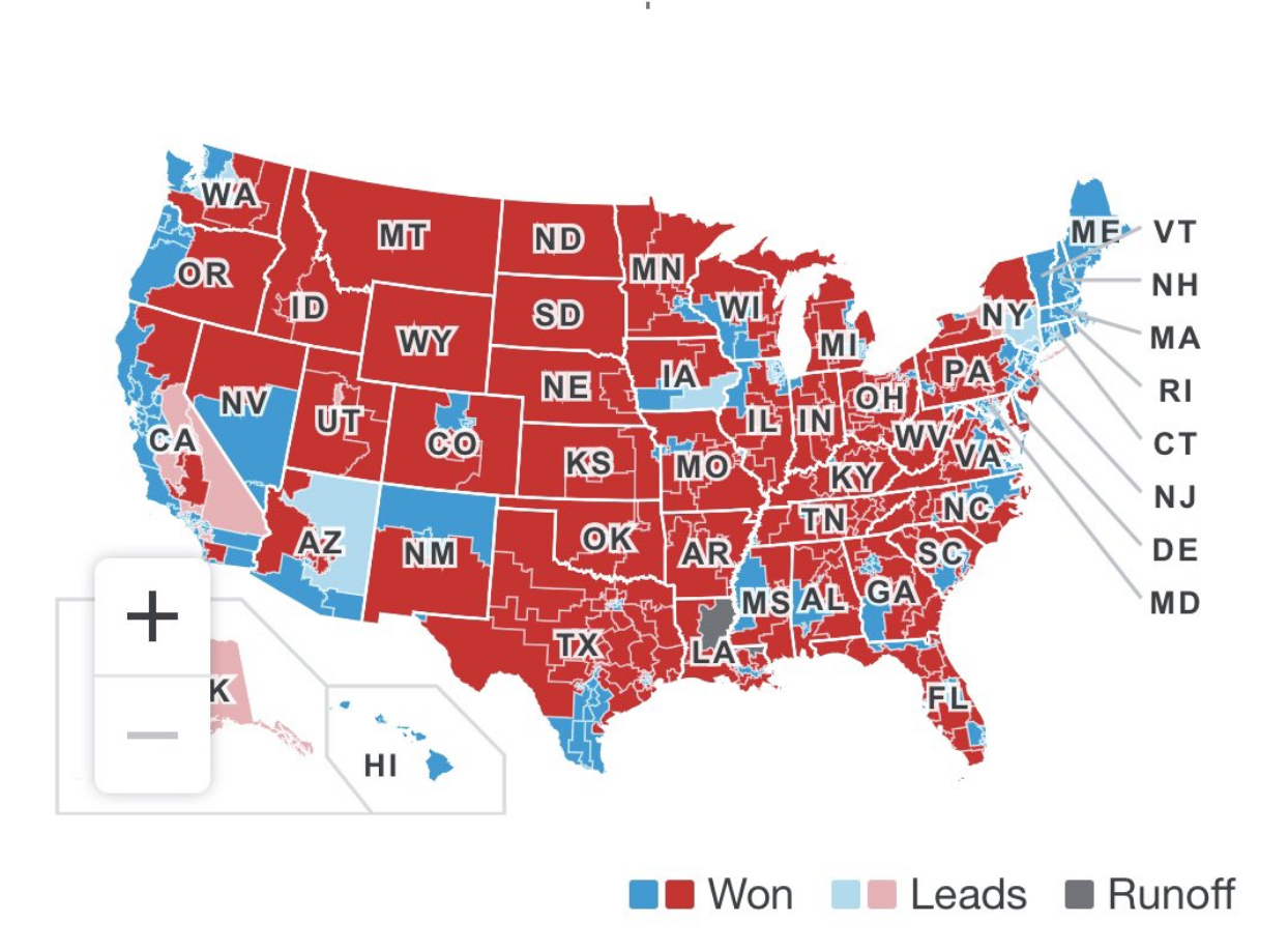 "GOP House candidate has clear lead with 100% reporting but race isn’t called. GOP has picked up way more seats than is being reported." - Geller Report News