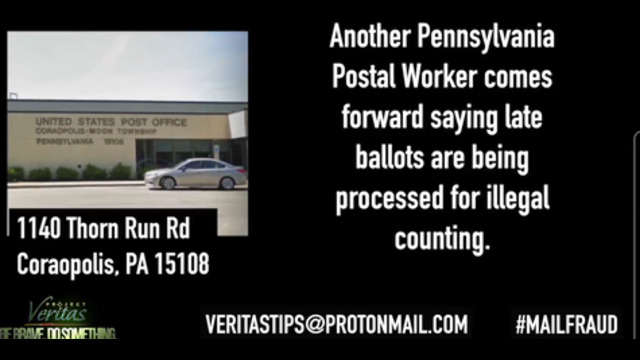 BREAKING: 2nd PA @USPS whistleblower claims Postmaster ordered late ballots backdated to 11/03/20