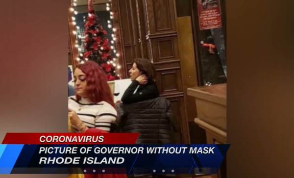 BUSTED: Rhode Island’s Dem Governor Caught Maskless at Wine Bar After Telling People to Stay Home - Blunt Force Truth