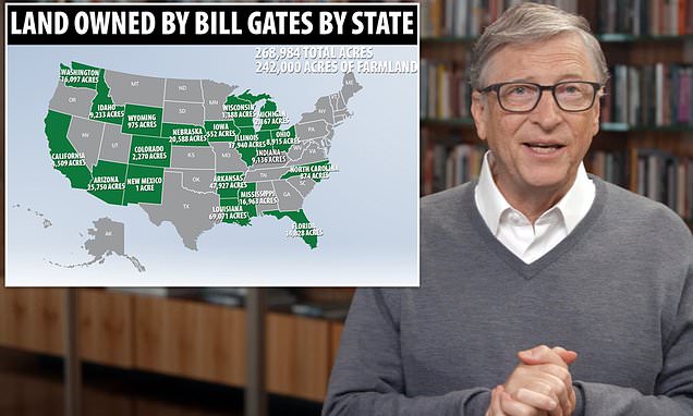 Bill Gates is now the biggest owner of FARMLAND in the US after buying up 242,000 acres | Daily Mail Online