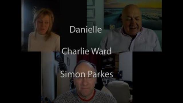 Danielle, Charlie Ward and Simon Parkes