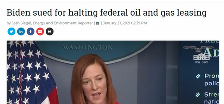 Biden sued for halting federal oil and gas leasing - (We) Are The News