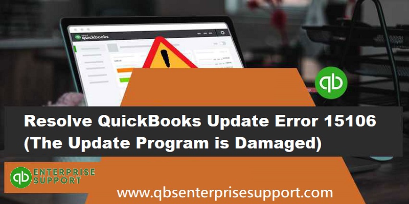 Resolve QuickBooks Error 15106: The Update Program is Damaged