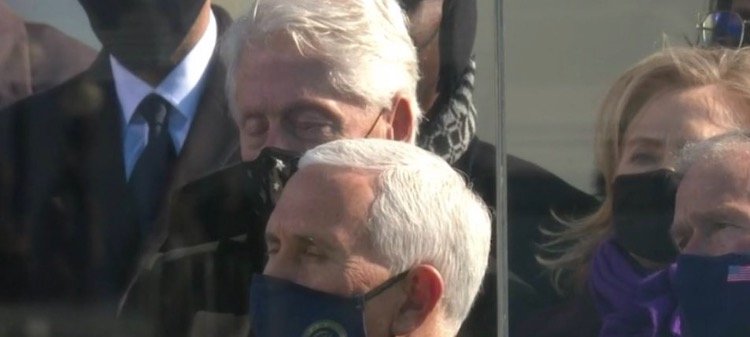 Bill Clinton Caught Sleeping During Joe Biden's Sermon (VIDEO)