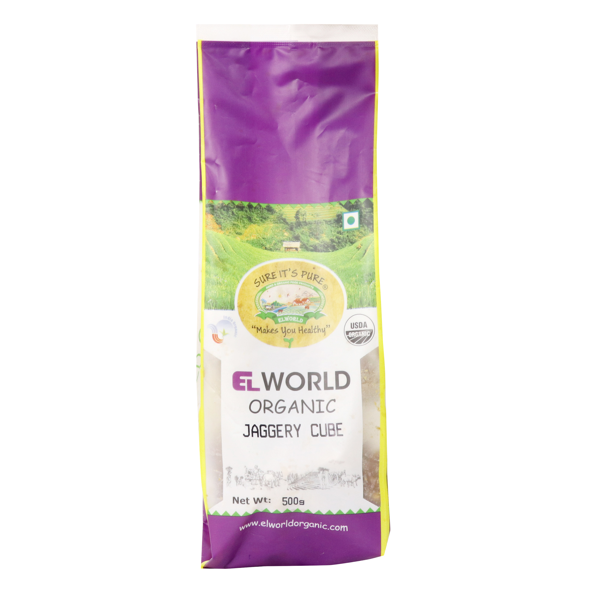 Elworld Organic Jaggery Cube - Delhi - Elworld Organic